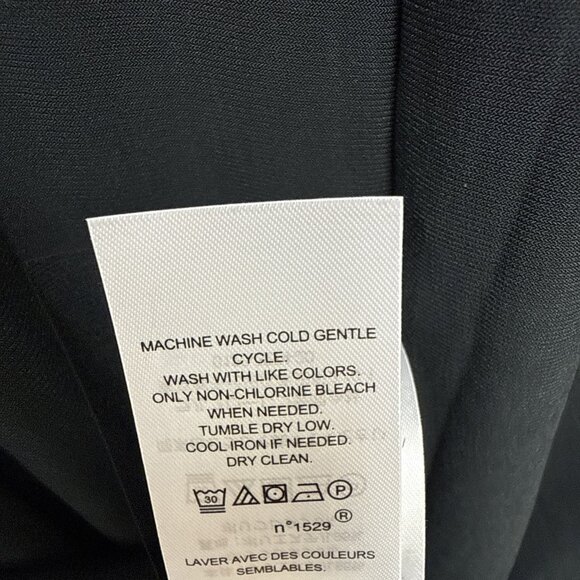 Lauren Ralph Lauren Column Gown Size 12 Black Off Shoulder Side Slit Dress NEW - Picture 12 of 14